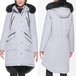 Guess Faux Fur Trimmed Hooded Parka